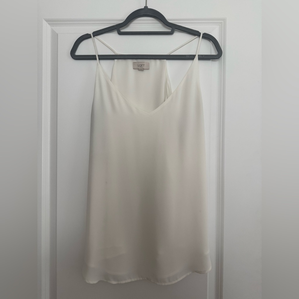 LOFT Women's White Cami Top